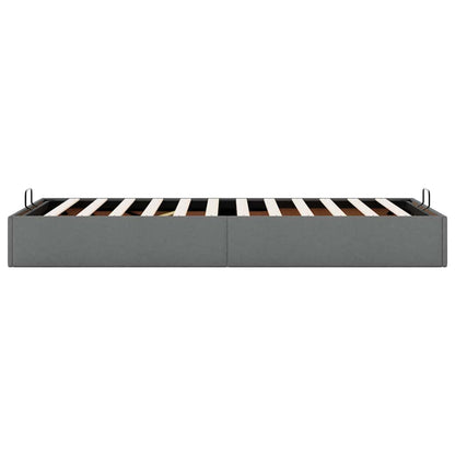 vidaXL Ottoman-Bett ohne Matratze Dunkelgrau 90x200 cm Stoff