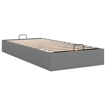 vidaXL Ottoman-Bett ohne Matratze Dunkelgrau 90x200 cm Stoff