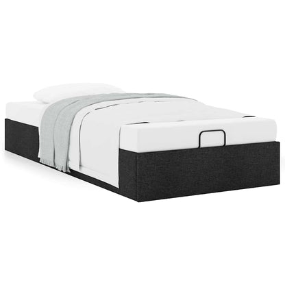 vidaXL Ottoman-Bett ohne Matratze Schwarz 100x200 cm Stoff