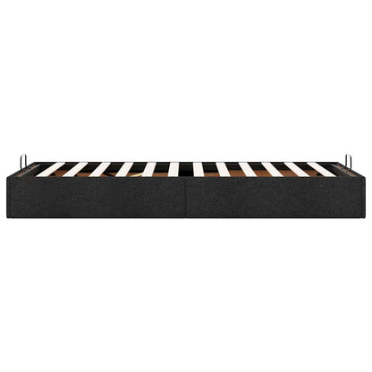 vidaXL Ottoman-Bett ohne Matratze Schwarz 100x200 cm Stoff