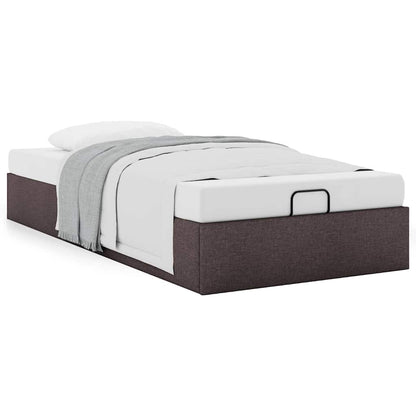 vidaXL Ottoman-Bett ohne Matratze Dunkelbraun 100x200 cm Stoff