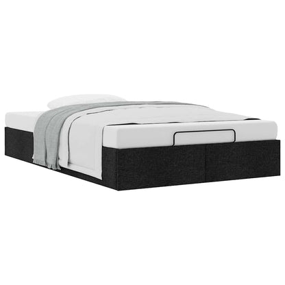 vidaXL Ottoman-Bett ohne Matratze Schwarz 120x190 cm Stoff
