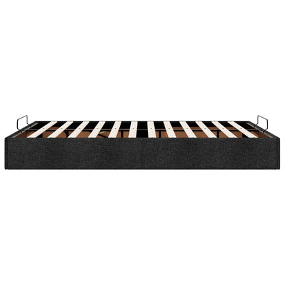 vidaXL Lit coffre sans matelas Noir 140x200 cm Tissu
