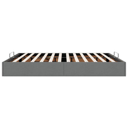 vidaXL Lit ottoman sans matelas Gris foncé 160x200 cm Tissu