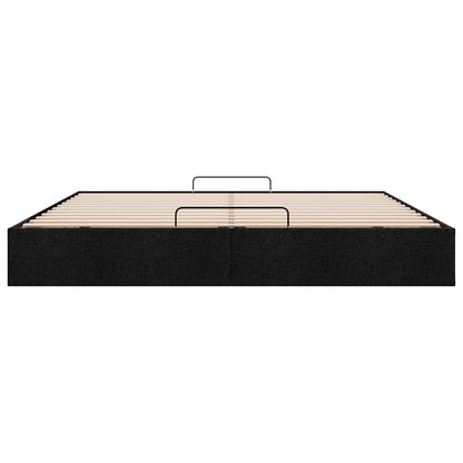 vidaXL Ottoman-Bett ohne Matratze Schwarz 160x200 cm Stoff
