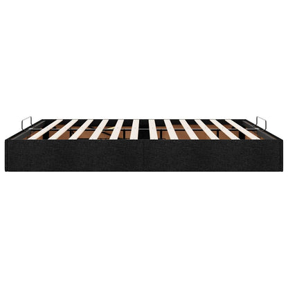 vidaXL Ottoman-Bett ohne Matratze Schwarz 160x200 cm Stoff