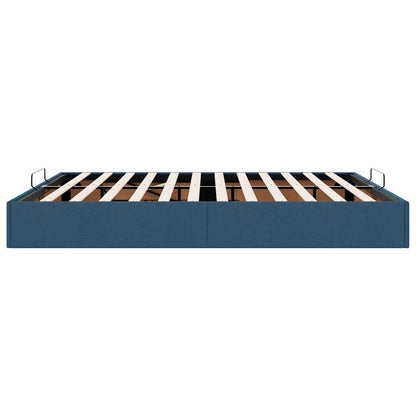 vidaXL Ottoman-Bett ohne Matratze Blau 180x200 cm Stoff