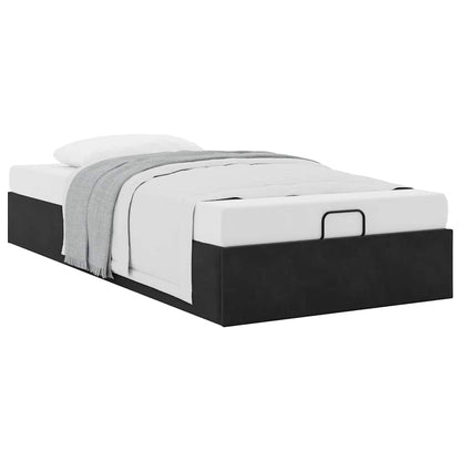 vidaXL Ottoman-Bett ohne Matratze Schwarz 80x200 cm Samt