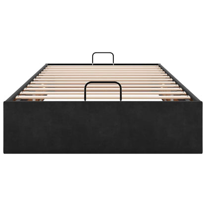 vidaXL Ottoman-Bett ohne Matratze Schwarz 80x200 cm Samt