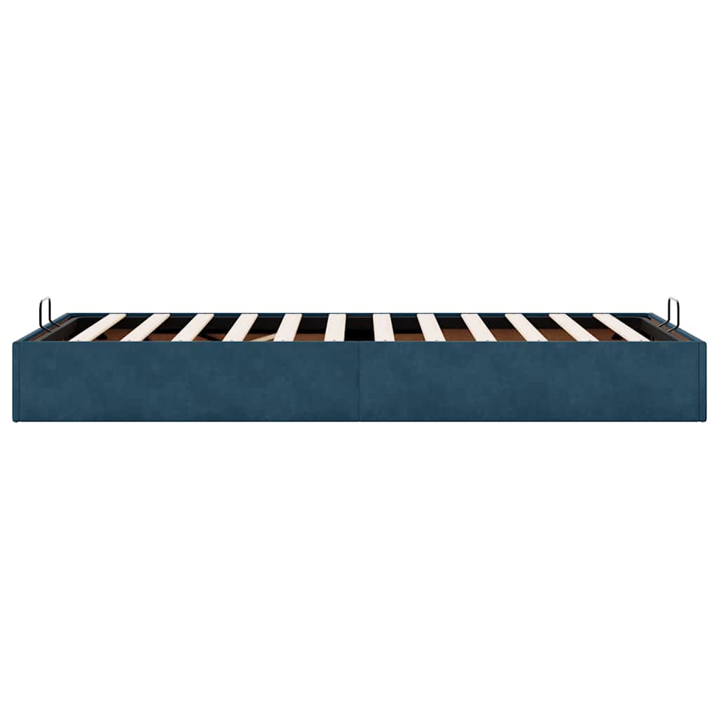vidaXL Ottoman-Bett ohne Matratze Dunkelblau 80x200 cm Samt