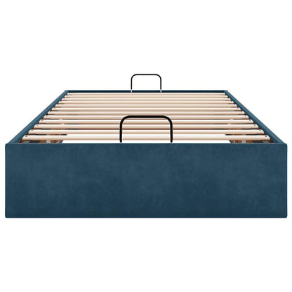 vidaXL Ottoman-Bett ohne Matratze Dunkelblau 90x200 cm Samt