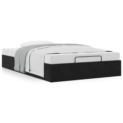 vidaXL Ottoman-Bett ohne Matratze Schwarz 120x200 cm Samt