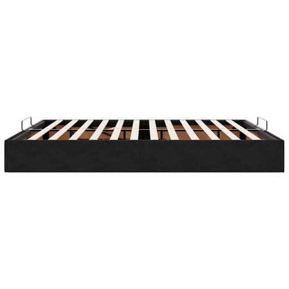 vidaXL Ottoman-Bett ohne Matratze Schwarz 180x200 cm Samt