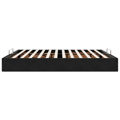 vidaXL Ottoman-Bett ohne Matratze Schwarz 200x200 cm Samt