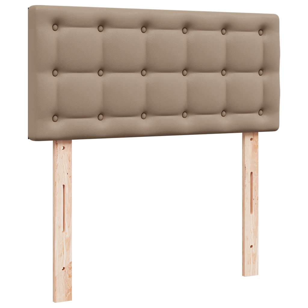 vidaXL Lit ottoman avec matelas cappuccino marron 90x200 cm similicuir