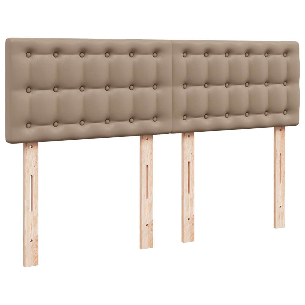 vidaXL Ottoman-Bett mit Matratze Cappuccino-Braun 140x200cm Kunstleder