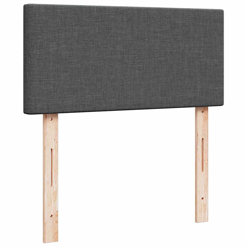vidaXL Ottoman-Bett mit Matratze Dunkelgrau 80x200 cm Stoff