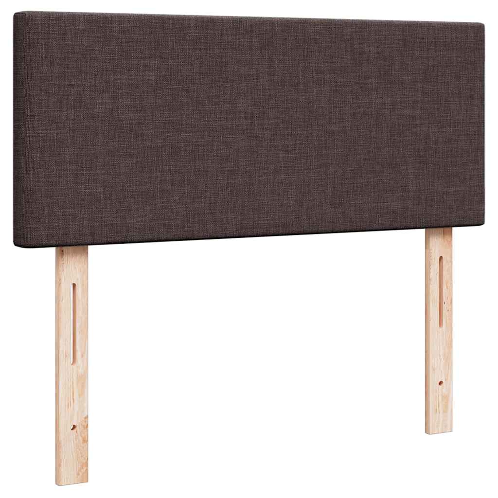vidaXL Ottoman-Bett mit Matratze Dunkelbraun 120x190 cm Stoff