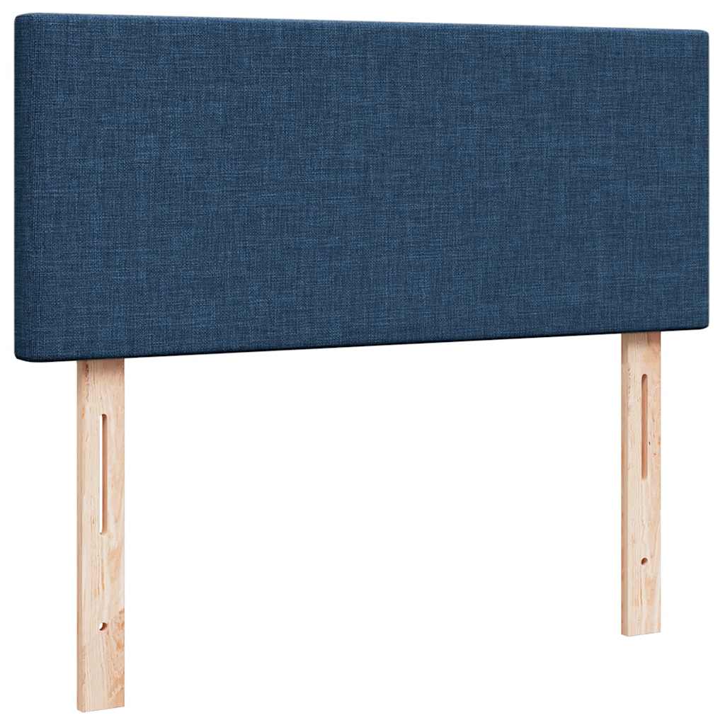 Ottoman-Bett mit Matratze Blau 120x190 cm Stoff