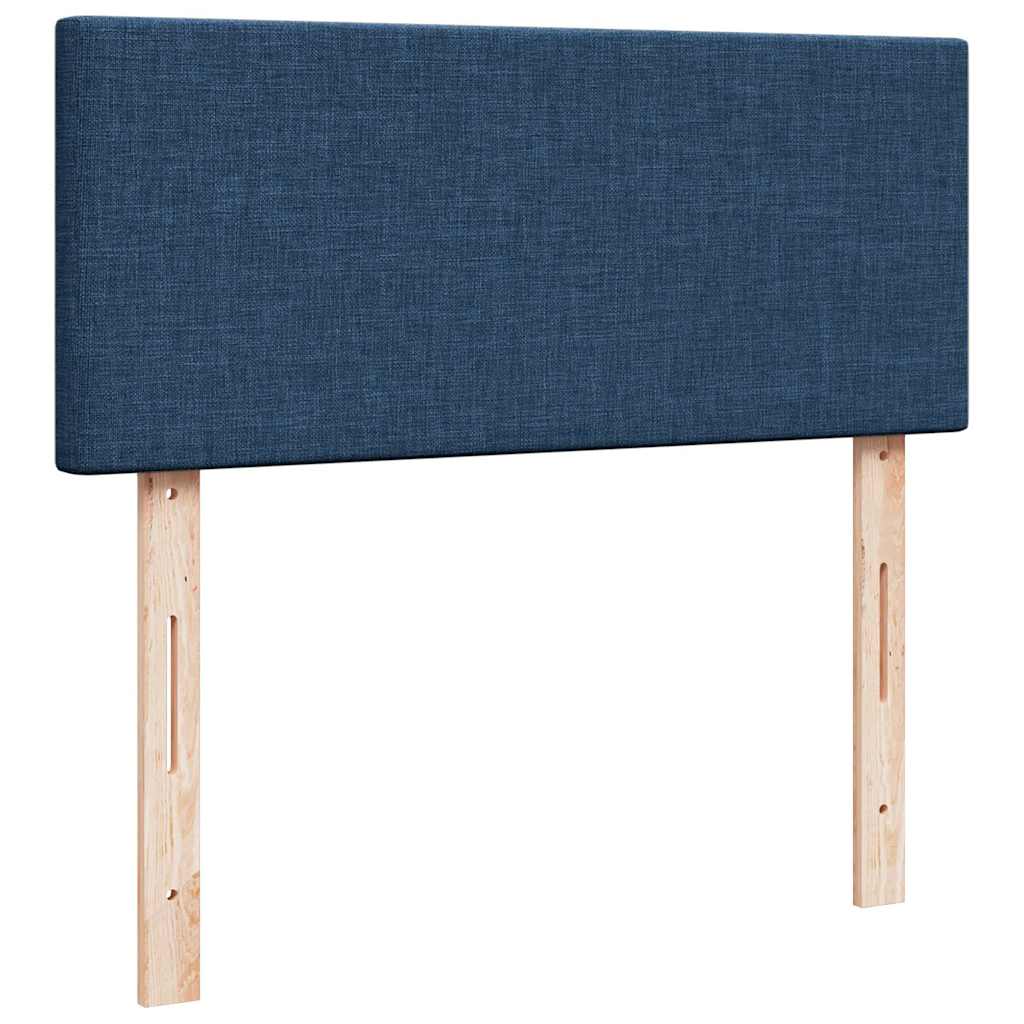 vidaXL Ottoman-Bett mit Matratze Blau 120x200 cm Stoff