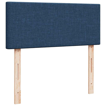 vidaXL Ottoman-Bett mit Matratze Blau 120x200 cm Stoff