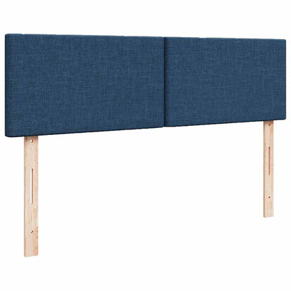 vidaXL Ottoman-Bett mit Matratze Blau 140x190 cm Stoff