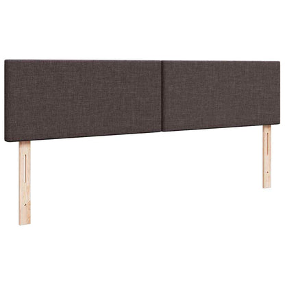 vidaXL Ottoman-Bett mit Matratze Dunkelbraun 160x200 cm Stoff