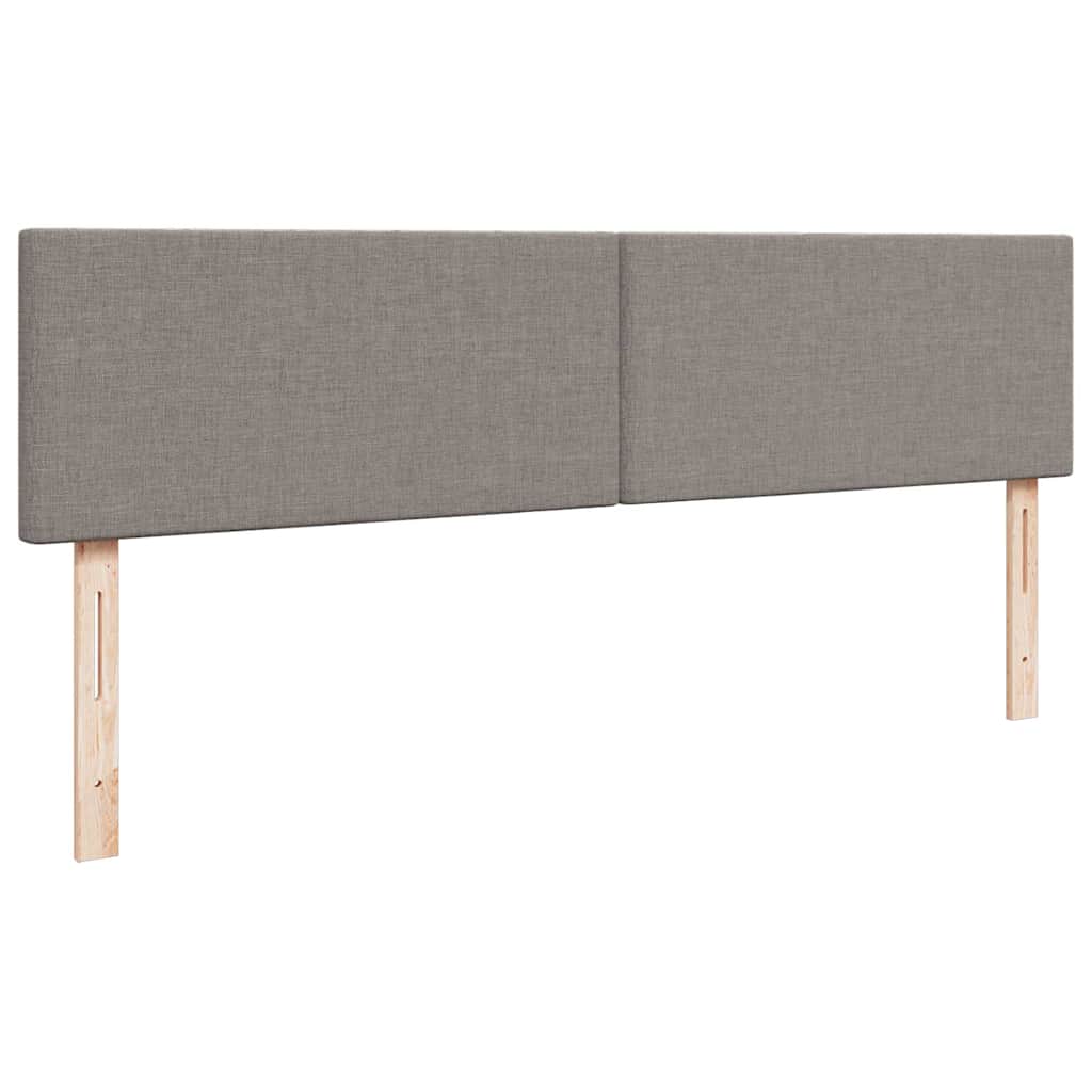 vidaXL Ottoman-Bett mit Matratze Taupe 160x200 cm Stoff