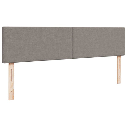vidaXL Ottoman-Bett mit Matratze Taupe 160x200 cm Stoff