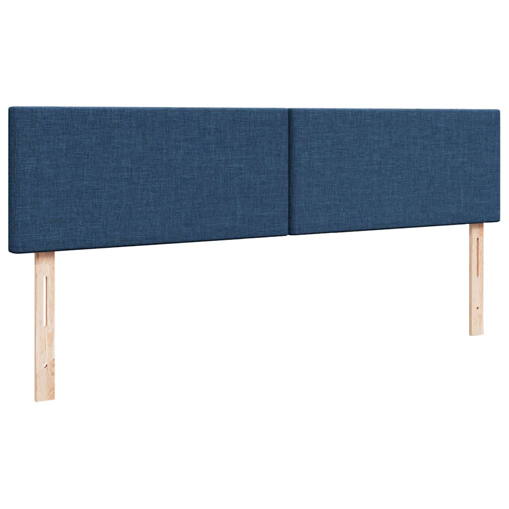 vidaXL Ottoman-Bett mit Matratze Blau 160x200 cm Stoff