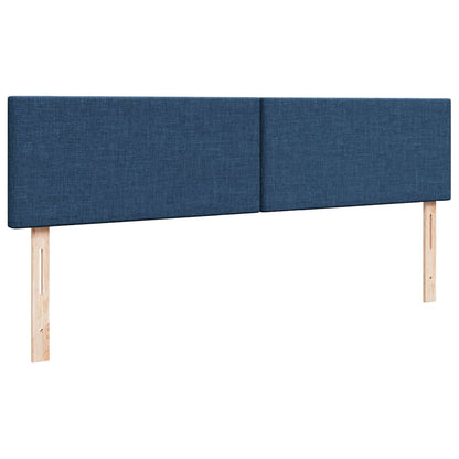 vidaXL Ottoman-Bett mit Matratze Blau 160x200 cm Stoff