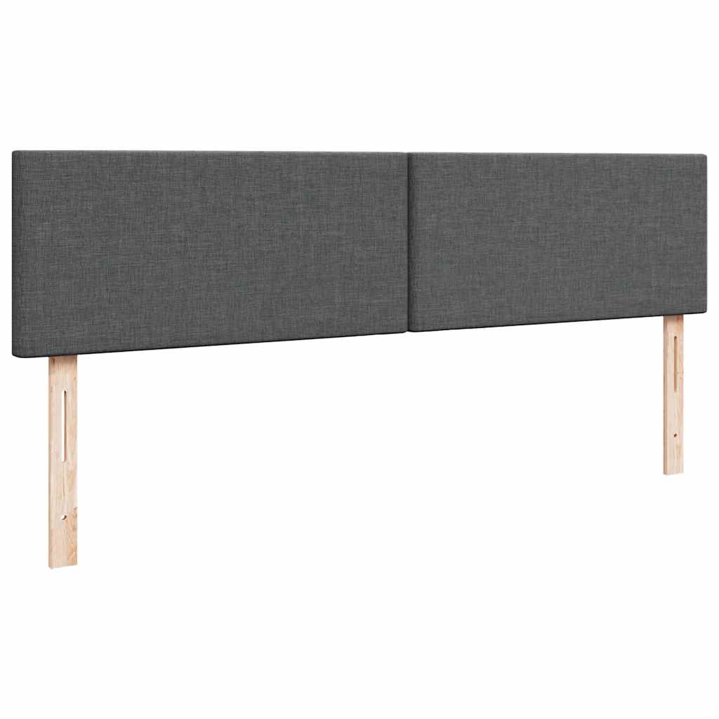 vidaXL Ottoman-Bett mit Matratze Dunkelgrau 180x200 cm Stoff