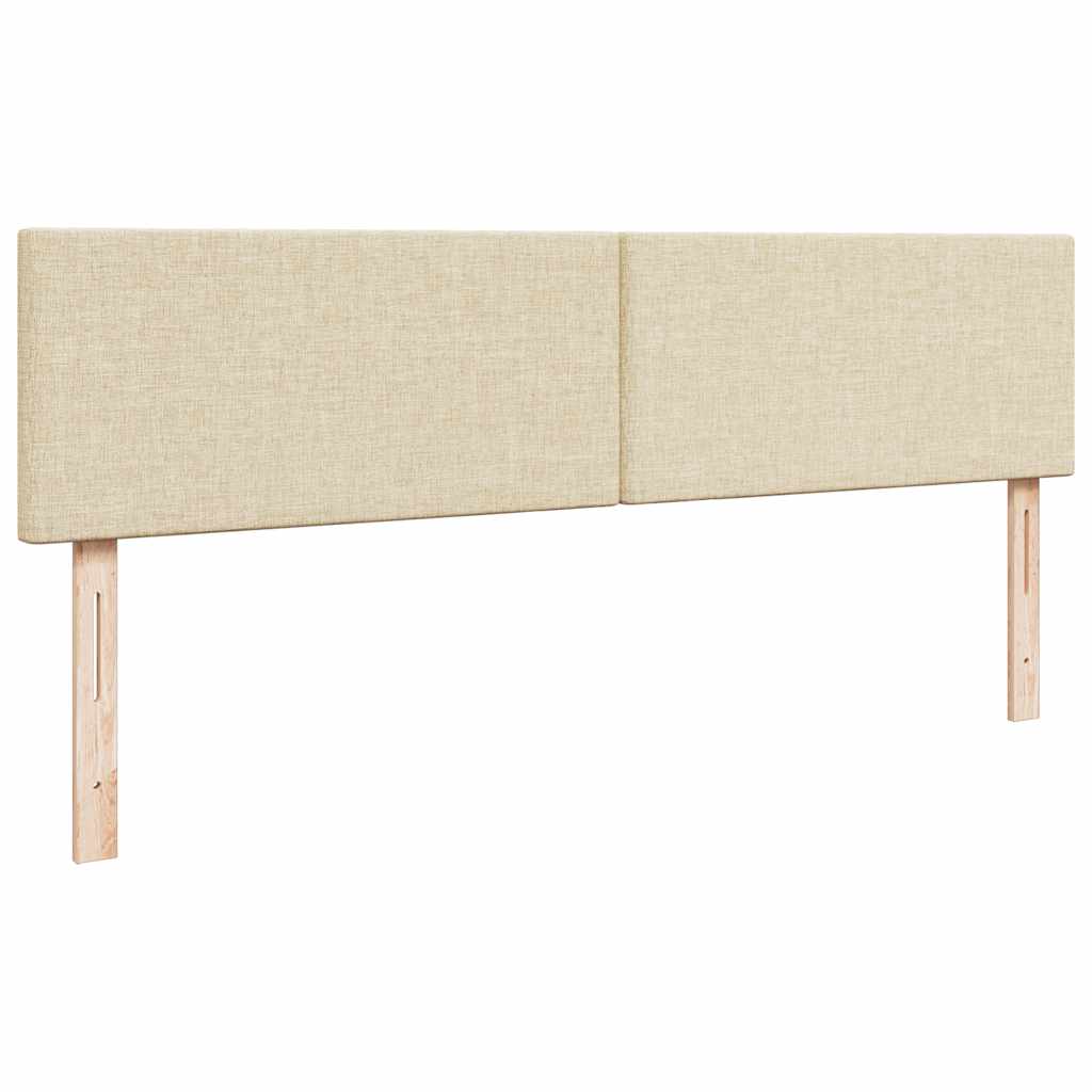 vidaXL Lit Ottoman avec matelas crème 180x200 cm Tissu