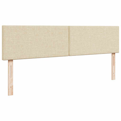vidaXL Lit Ottoman avec matelas crème 180x200 cm Tissu