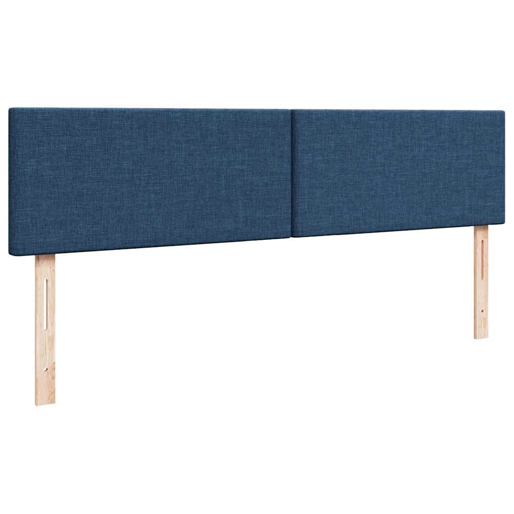 vidaXL Lit ottoman avec matelas Tissu bleu 180x200 cm
