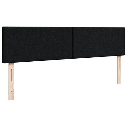 vidaXL Ottoman-Bett mit Matratze Schwarz 200x200 cm Stoff