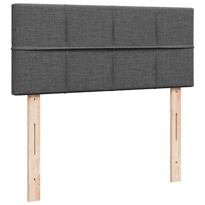 vidaXL Ottoman-Bett mit Matratze Dunkelgrau 120x190 cm Stoff