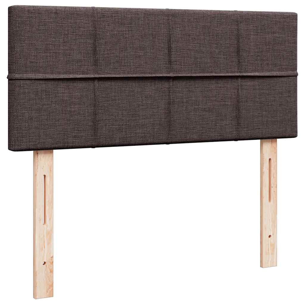 vidaXL Ottoman-Bett mit Matratze Dunkelbraun 120x190 cm Stoff