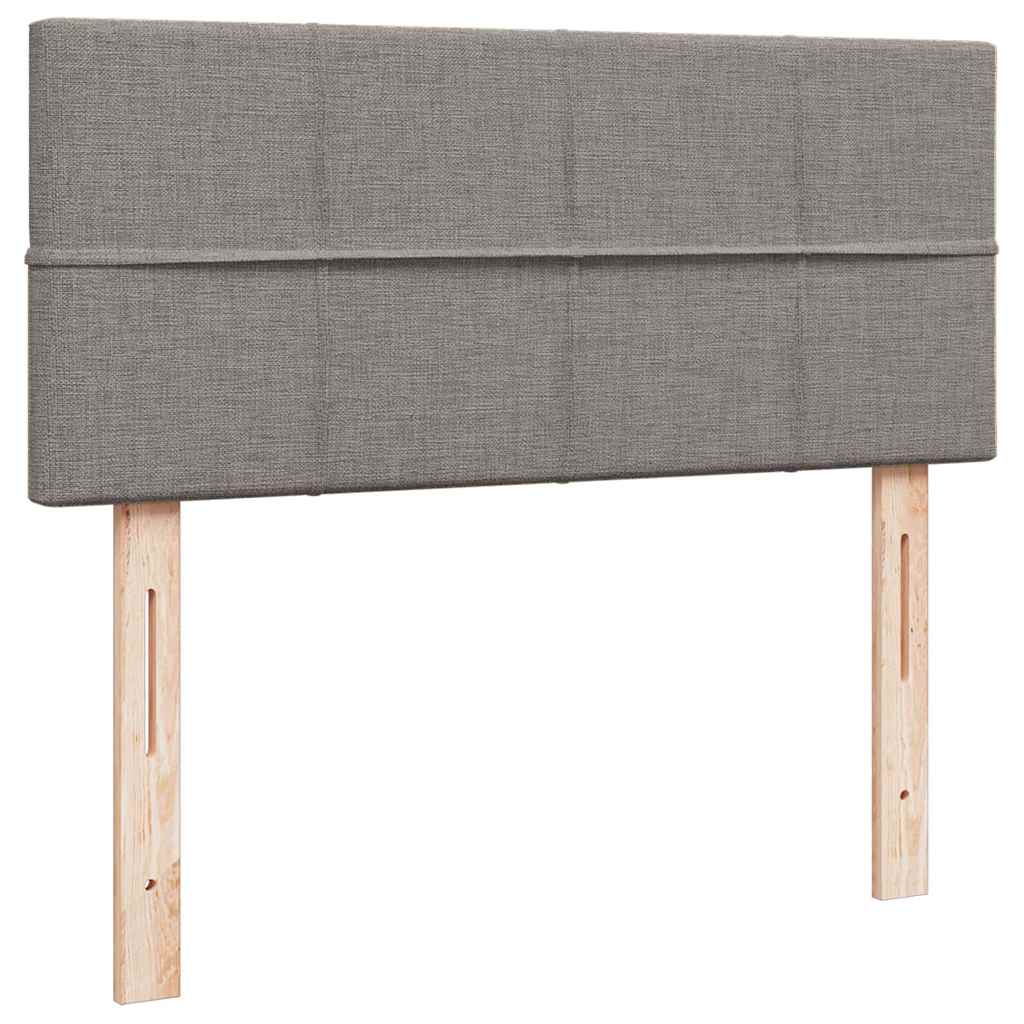 vidaXL Ottoman-Bett mit Matratze Taupe 120x190 cm Stoff