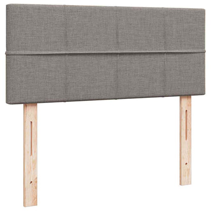 vidaXL Ottoman-Bett mit Matratze Taupe 120x190 cm Stoff