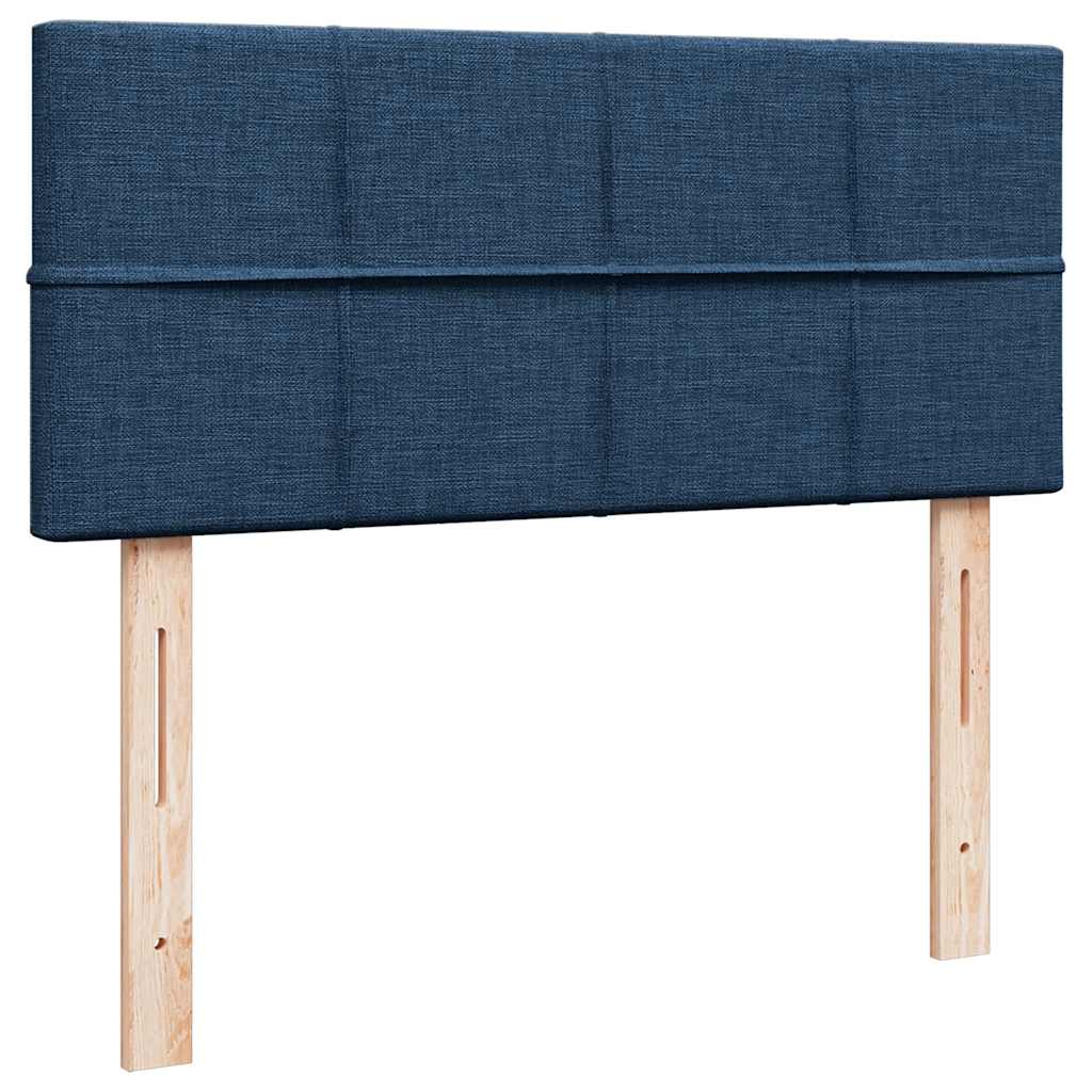 vidaXL Ottoman-Bett mit Matratze Blau 120x190 cm Stoff