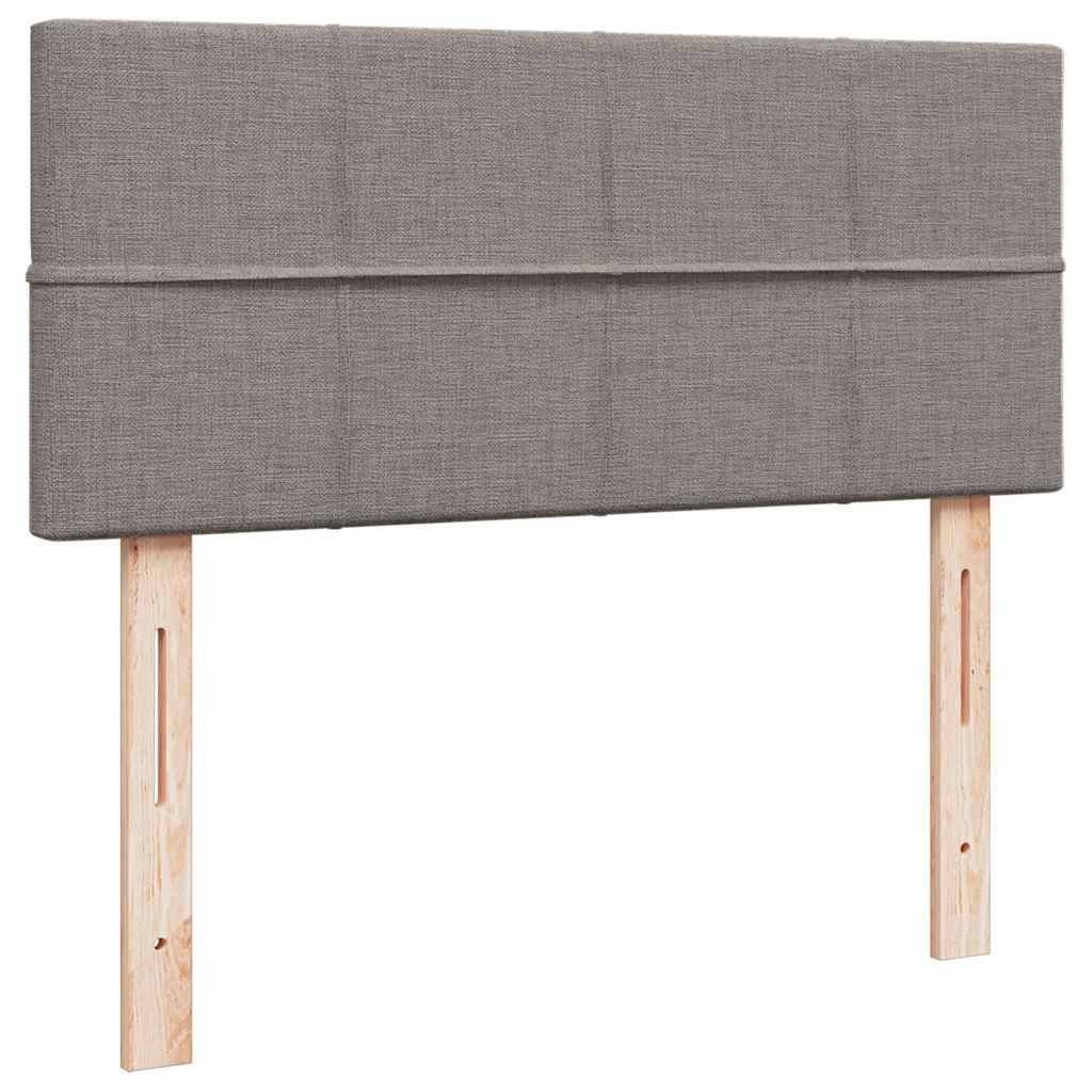 vidaXL Ottoman-Bett mit Matratze Taupe 120x200 cm Stoff