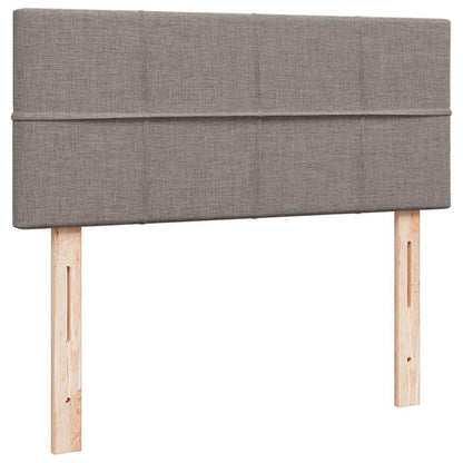 vidaXL Ottoman-Bett mit Matratze Taupe 120x200 cm Stoff