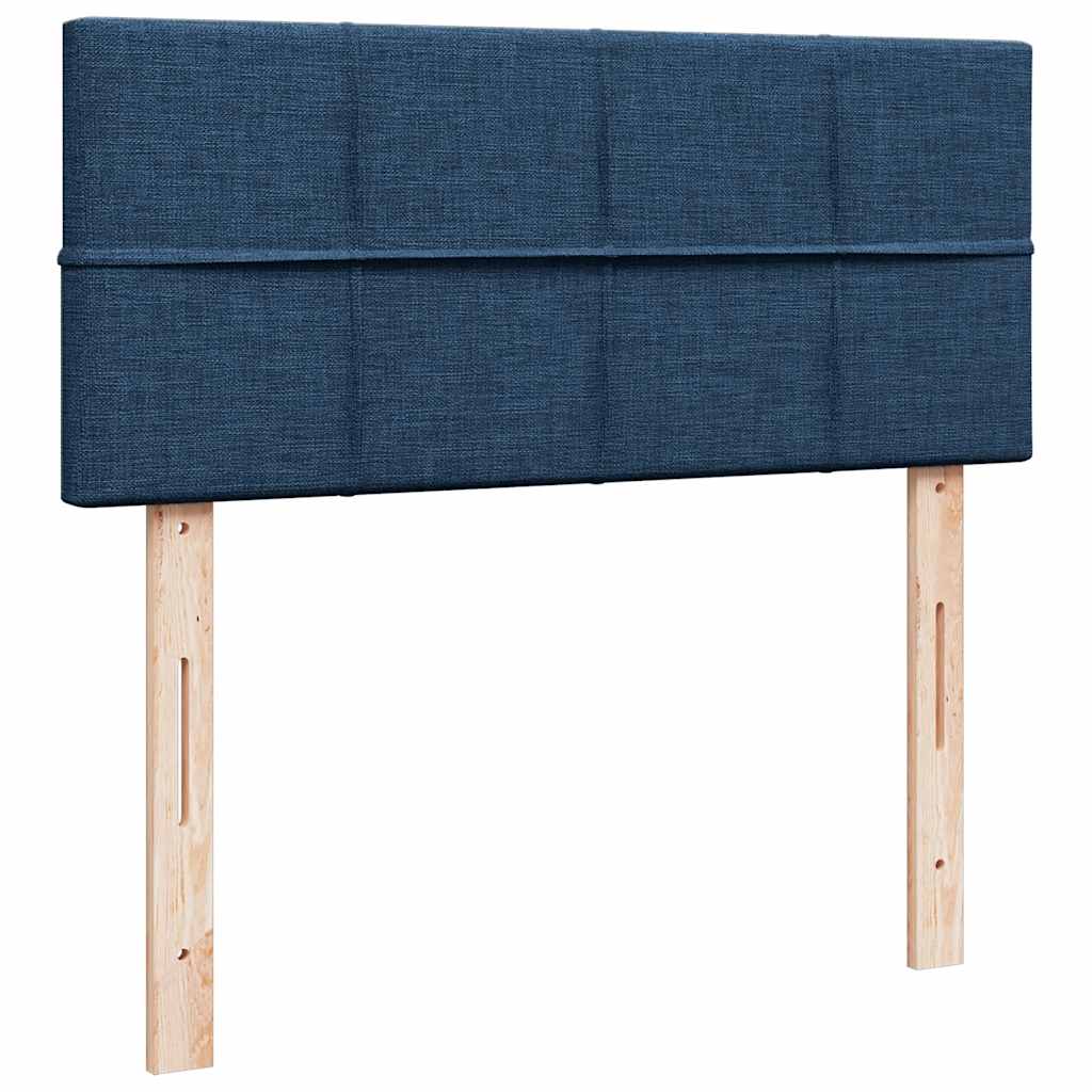 vidaXL Ottoman-Bett mit Matratze Blau 120x200 cm Stoff