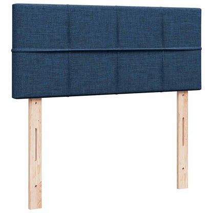 vidaXL Ottoman-Bett mit Matratze Blau 120x200 cm Stoff