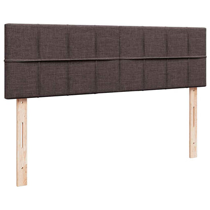 vidaXL Ottoman-Bett mit Matratze Dunkelbraun 140x190 cm Stoff