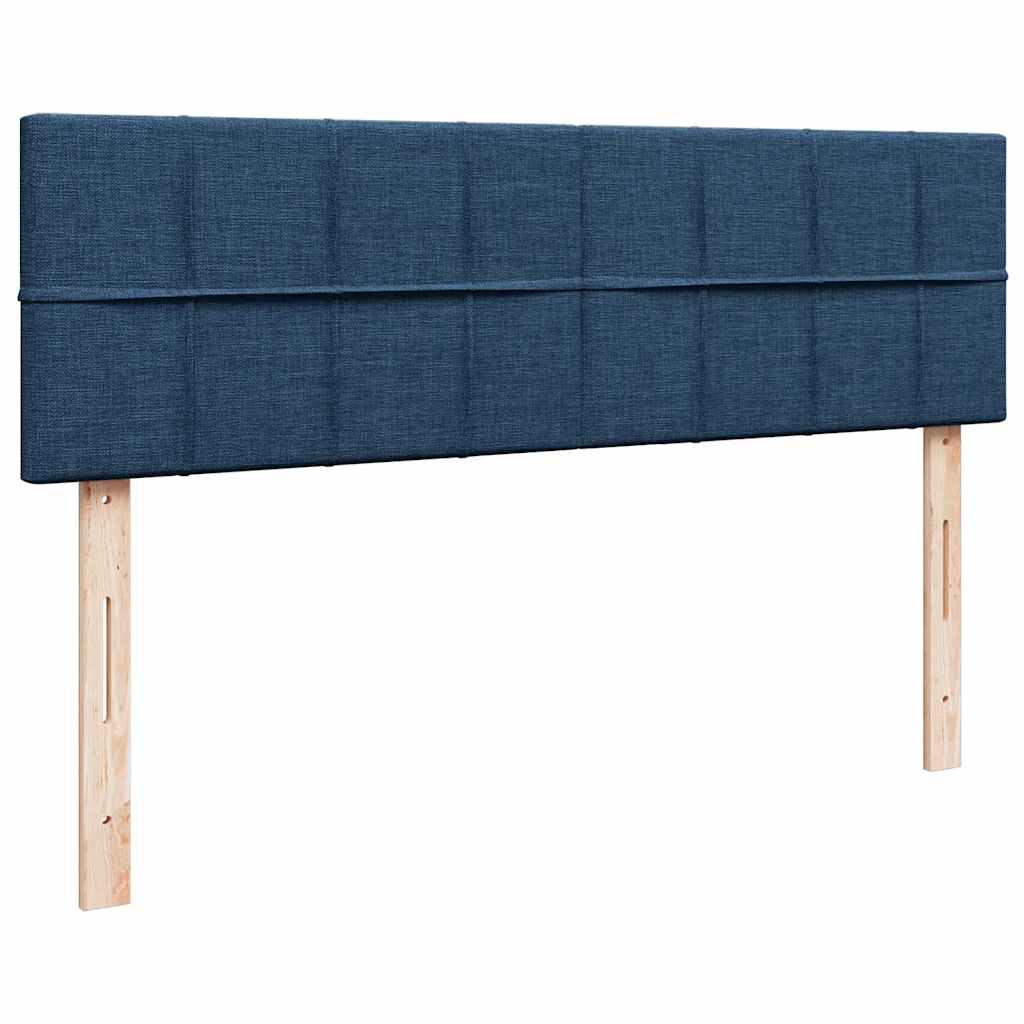 vidaXL Ottoman-Bett mit Matratze Blau 140x190 cm Stoff