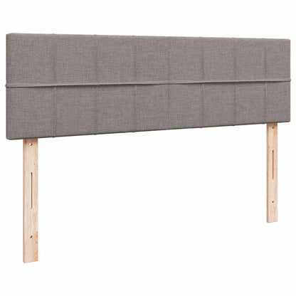 vidaXL Lit ottoman avec matelas Tissu taupe 140x200 cm