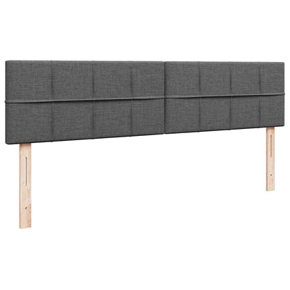 vidaXL Ottoman-Bett mit Matratze Dunkelgrau 160x200 cm Stoff