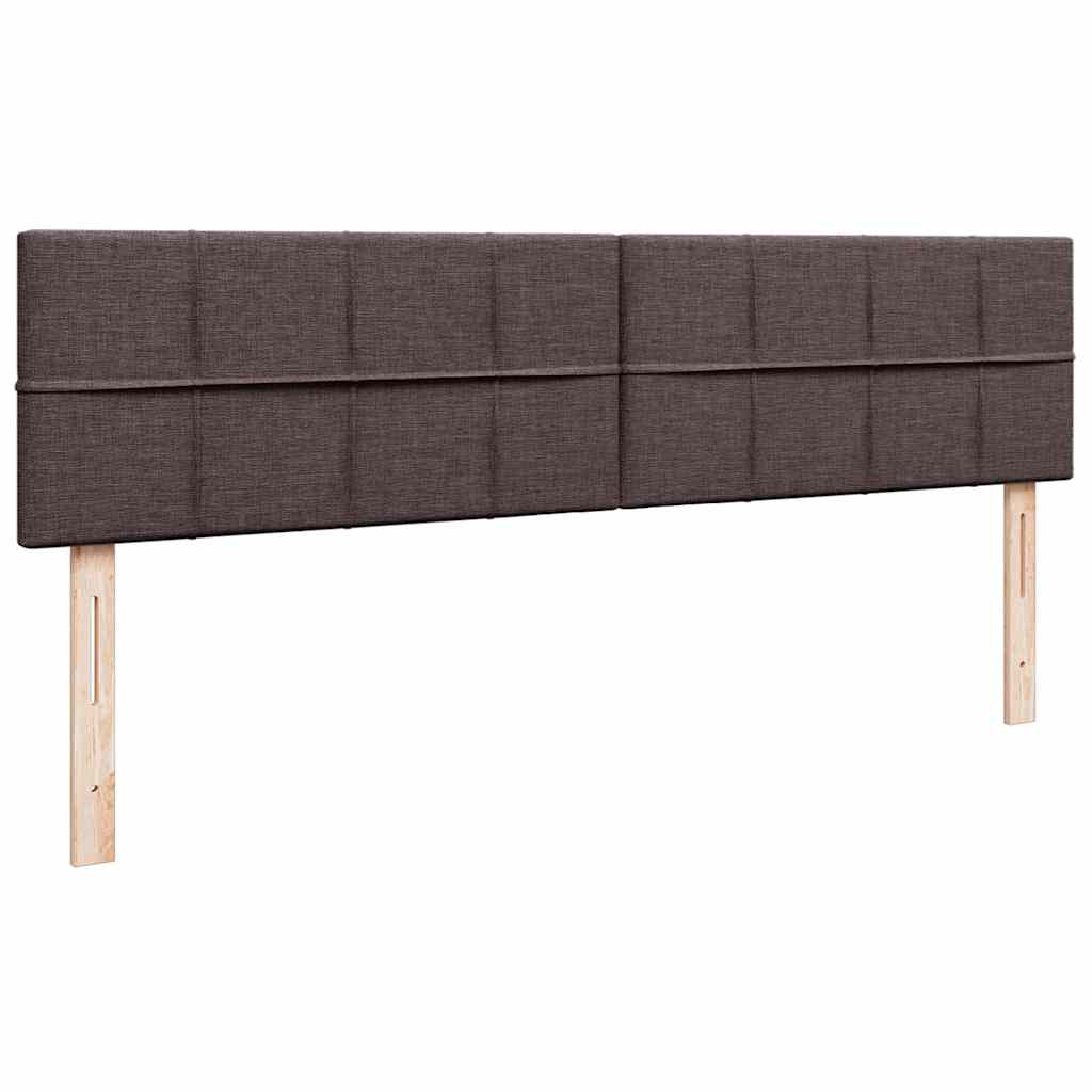 vidaXL Lit ottoman avec matelas Marron foncé 180x200 cm Tissu